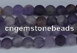 CNA1060 15.5 inches 4mm round matte dogtooth amethyst beads