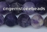 CNA1064 15.5 inches 12mm round matte dogtooth amethyst beads