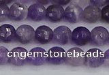 CNA1071 15.5 inches 6mm faceted round dogtooth amethyst beads