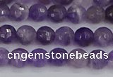 CNA1071 15.5 inches 6mm faceted round dogtooth amethyst beads