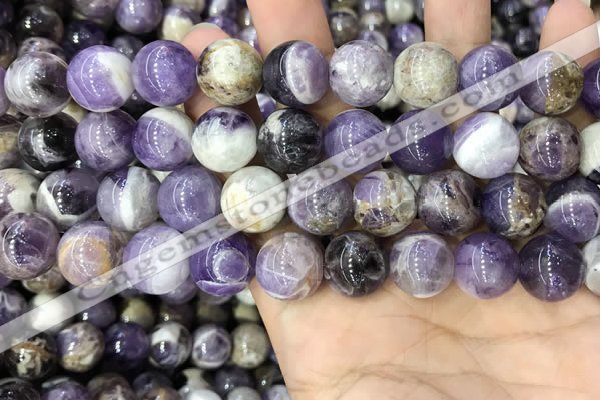 CNA1086 15.5 inches 14mm round dogtooth amethyst beads wholesale