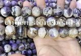 CNA1093 15.5 inches 18mm faceted round dogtooth amethyst beads