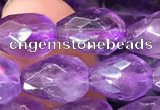 CNA1103 15.5 inches 7*10mm faceted teardrop amethyst gemstone beads