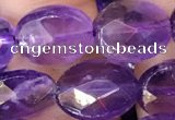 CNA1106 15.5 inches 10*12mm faceted oval amethyst gemstone beads