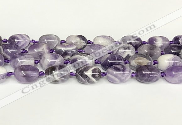 CNA1121 15.5 inches 14*19mm drum dogtooth amethyst beads