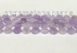 CNA1126 15.5 inches 14mm flat round natural lavender amethyst beads