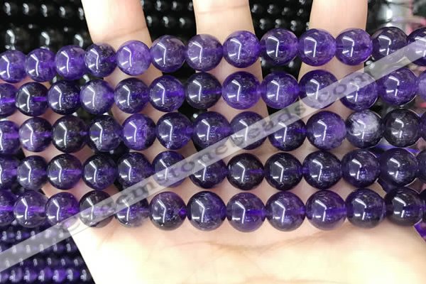 CNA1138 15.5 inches 10mm round amethyst gemstone beads wholesale