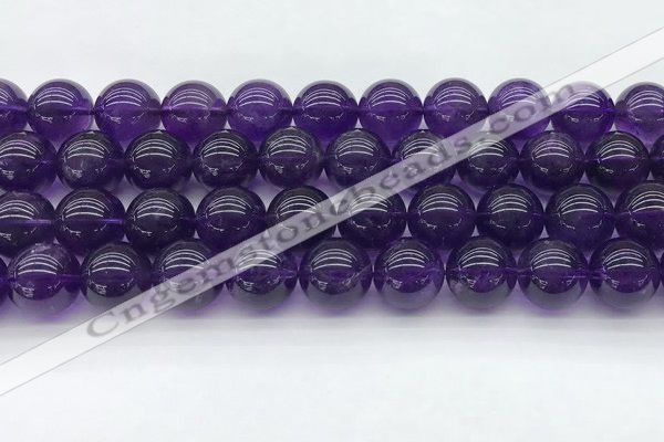 CNA1154 15.5 inches 12mm round natural amethyst gemstone beads