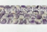 CNA1183 15.5 inches 14*14mm square amethyst beads wholesale