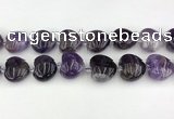 CNA1191 15.5 inches 20*20mm heart amethyst beads wholesale