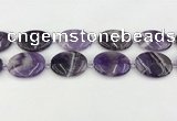 CNA1194 15.5 inches 25*35mm oval amethyst beads wholesale