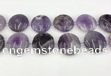 CNA1196 15.5 inches 40mm flat round amethyst beads wholesale