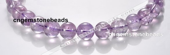 CNA12 15mm round A- grade natural amethyst beads Wholesale