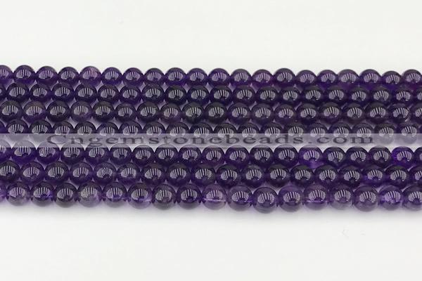 CNA1242 15 inches 6mm round amethyst gemstone beads