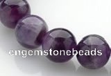 CNA15 15 inch 12mm round natural amethyst quartz beads Wholesale