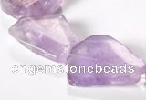 CNA16 15*27mm freeform A- grade natural amethyst beads Wholesale