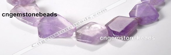 CNA16 15*27mm freeform A- grade natural amethyst beads Wholesale