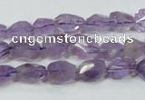 CNA200 15.5 inches 8*14mm faceted nugget natural amethyst beads