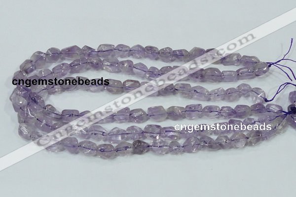 CNA201 15.5 inches 10*14mm faceted nugget natural amethyst beads