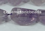 CNA202 15.5 inches 18*30mm faceted nugget natural amethyst beads