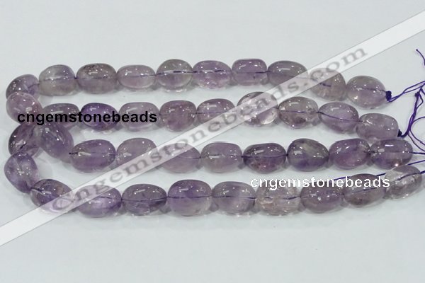 CNA203 15.5 inches 14*20mm nugget natural amethyst beads