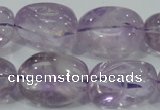 CNA204 15.5 inches 18*25mm nugget natural amethyst beads