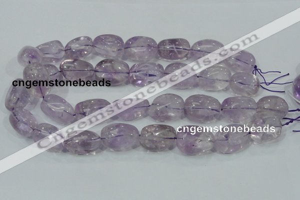 CNA204 15.5 inches 18*25mm nugget natural amethyst beads