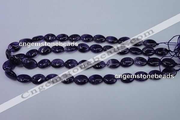 CNA275 15.5 inches 12*16mm oval natural amethyst beads wholesale