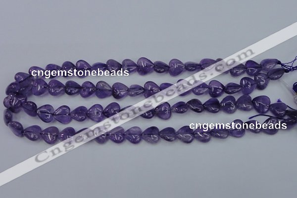 CNA282 15.5 inches 12*12mm heart natural amethyst beads wholesale