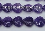 CNA283 15.5 inches 14*14mm heart natural amethyst beads wholesale