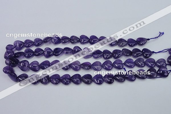 CNA283 15.5 inches 14*14mm heart natural amethyst beads wholesale