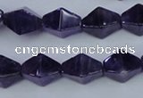 CNA295 15.5 inches 10*16mm pyramid natural amethyst beads