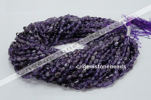 CNA30 15.5 inches 7*9mm oval grade A natural amethyst beads