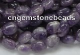 CNA31 15.5 inches 8*10mm oval grade AB natural amethyst beads