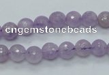 CNA310 15.5 inches 8mm faceted round natural lavender amethyst beads