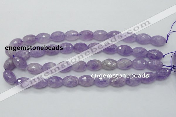 CNA316 15.5 inches 13*18mm faceted rice natural lavender amethyst beads