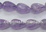 CNA318 15.5 inches 12*16mm faceted teardrop natural lavender amethyst beads