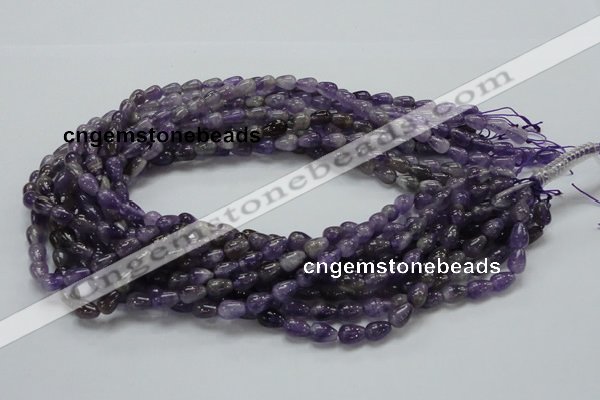 CNA32 15.5 inches 6*9mm teardrop grade A natural amethyst beads