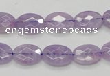 CNA329 15.5 inches 10*14mm faceted oval natural lavender amethyst beads