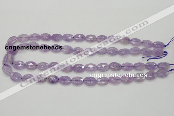 CNA329 15.5 inches 10*14mm faceted oval natural lavender amethyst beads