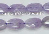 CNA330 15.5 inches 13*18mm faceted oval natural lavender amethyst beads