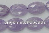 CNA331 15.5 inches 15*20mm faceted oval natural lavender amethyst beads