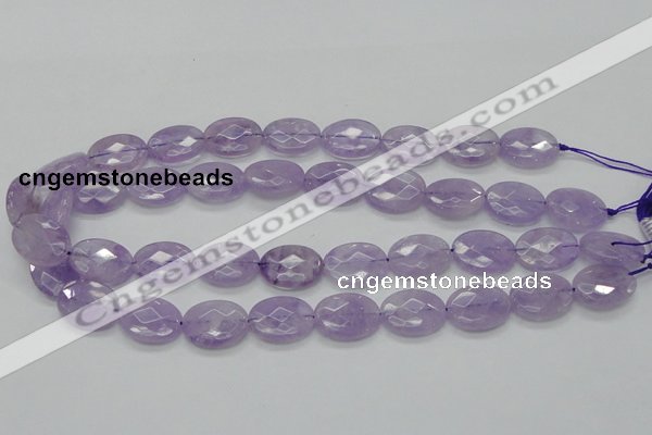 CNA331 15.5 inches 15*20mm faceted oval natural lavender amethyst beads