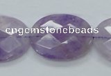 CNA333 15.5 inches 22*30mm faceted oval natural lavender amethyst beads