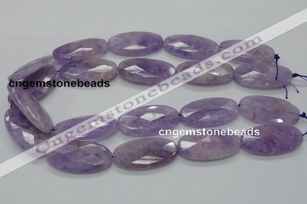 CNA335 15.5 inches 20*40mm faceted oval natural lavender amethyst beads