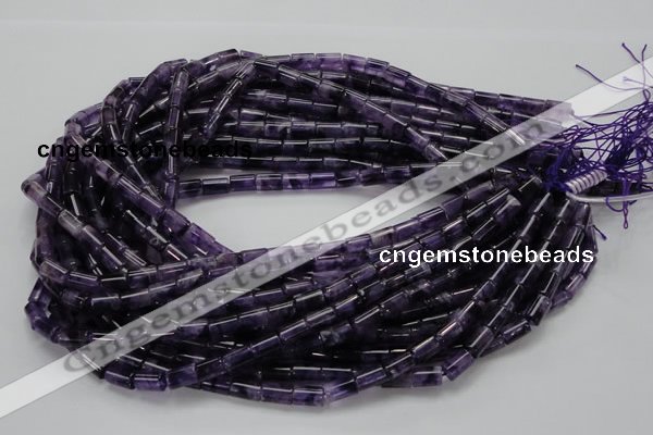 CNA34 15.5 inches 6*10mm column grade A natural amethyst beads