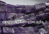 CNA36 15.5 inches 8*12mm cuboid grade AB natural amethyst beads