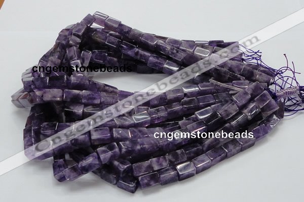 CNA36 15.5 inches 8*12mm cuboid grade AB natural amethyst beads