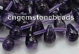 CNA37 15.5 inches 8*12mm teardrop grade A natural amethyst beads