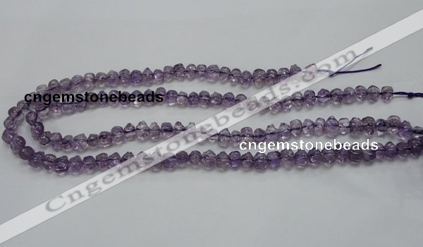 CNA39 15.5 inches 6*9mm pig-shaped grade A natural amethyst beads